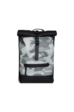 Mochila Rains Rolltop Rucksack Mesh W3 Camuflaje(Camo)