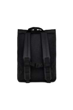 Mochila Rains Rolltop Rucksack Mesh W3 Negro (Black) -Equipaje Tienda de ventas 32639