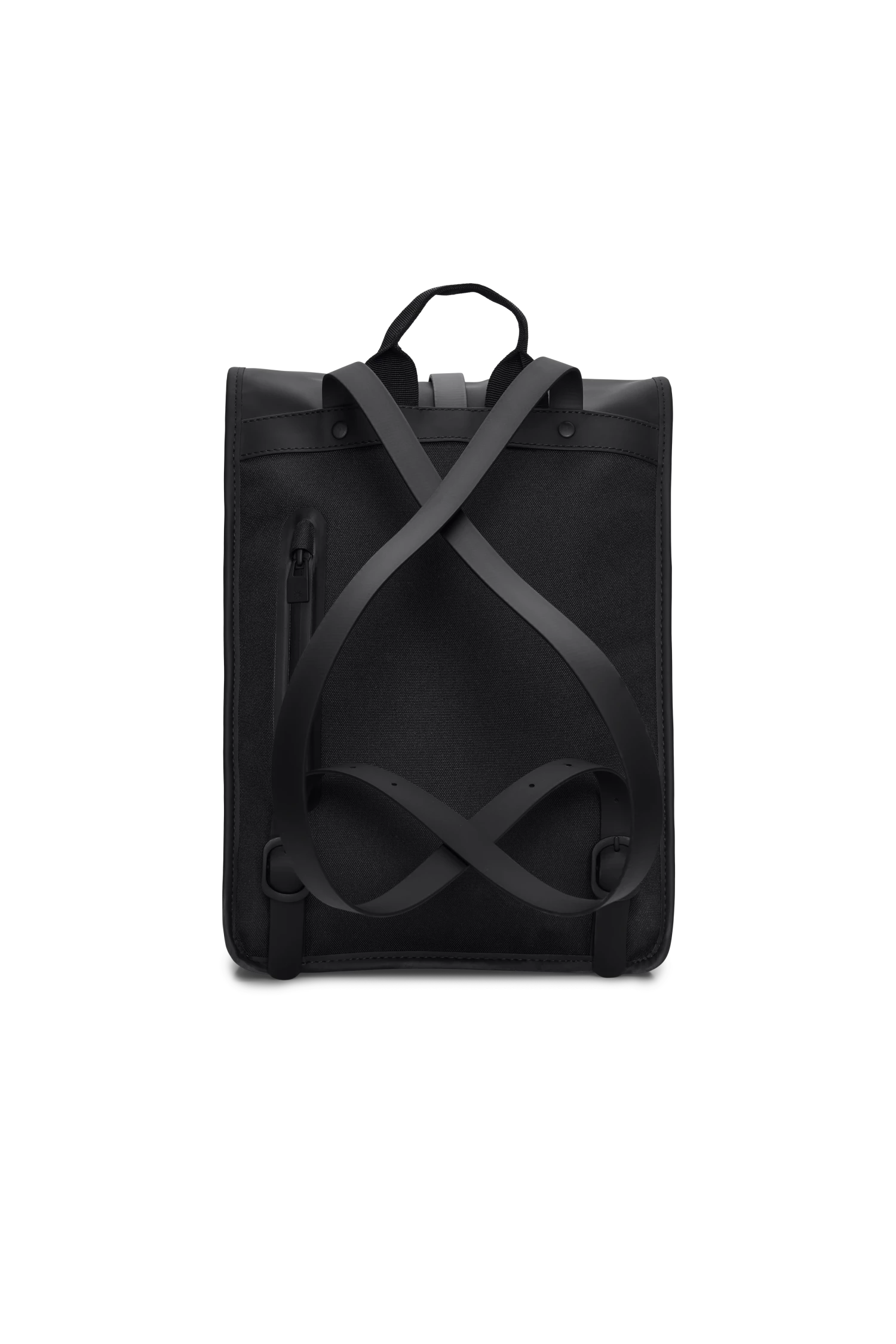 Mochila Rains Rolltop Rucksack Mini W3 Negro (Black) 4 Mochila Rains Rolltop Rucksack Mini W3 Negro (Black) - Imagen 2